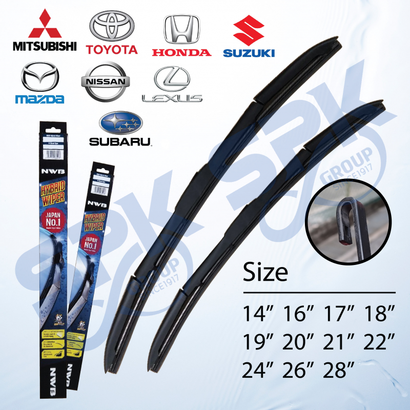 Buy Nwb Made In Japan Ns Hybrid Car Wiper Blade Inch Japan Korean Car Hook Type Spk